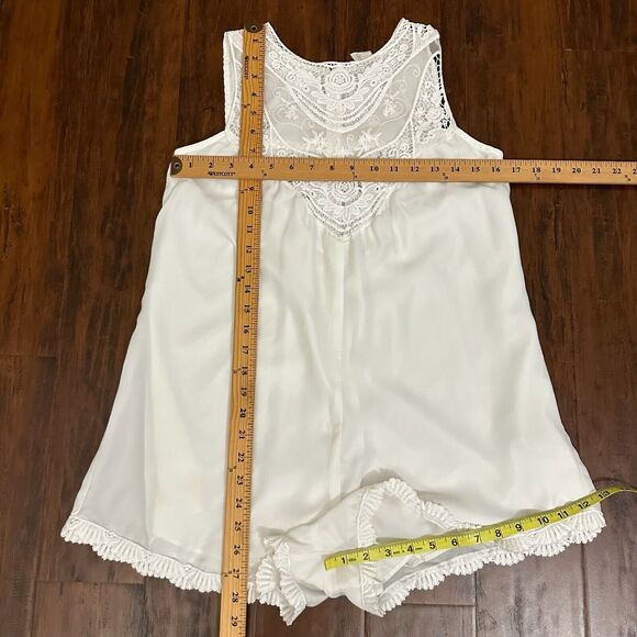 JEN'S PIRATE BOOTY for FREE PEOPLE White Wanderlust Romper Lace - Picture 12 of 12